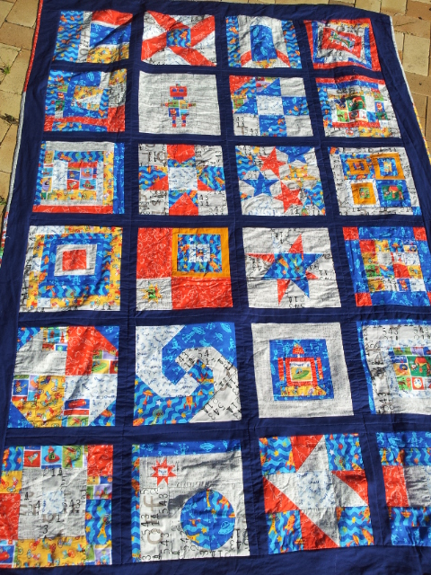Rocket Quilt - the front
